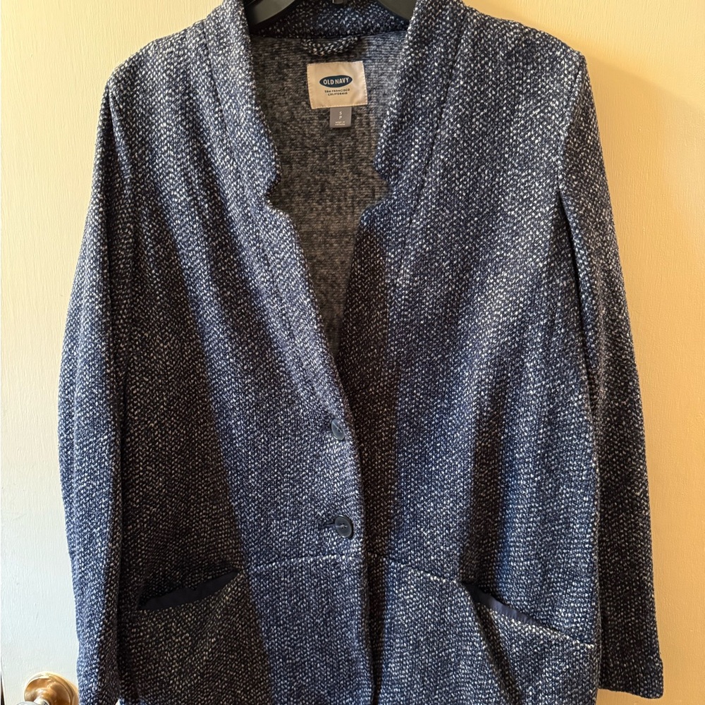 Old Navy Textured Blue Blazer